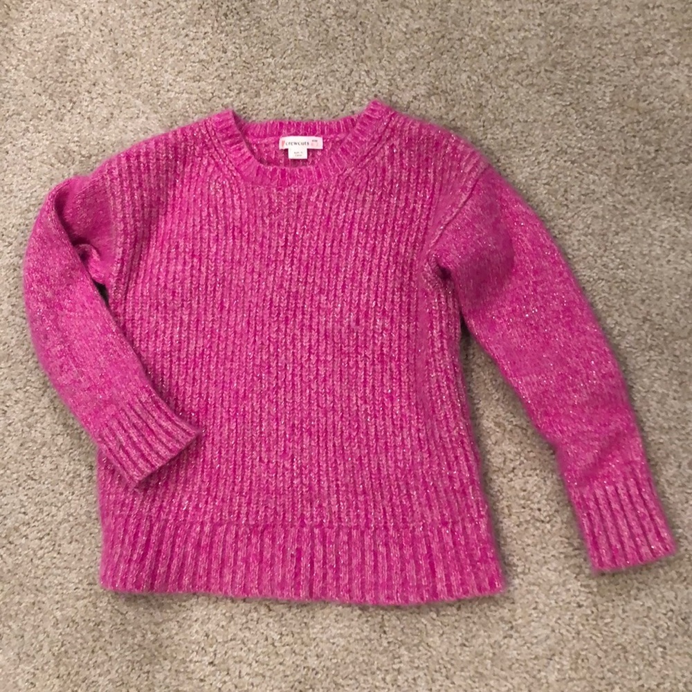 JCrew Crew-cuts girls pink sweater size 6-7